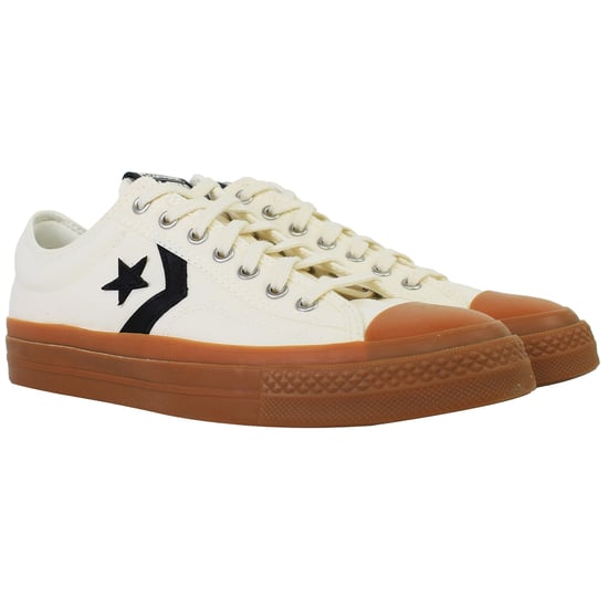 Converse Star Player 76 OX Unisex White Plimsolls - Image 2