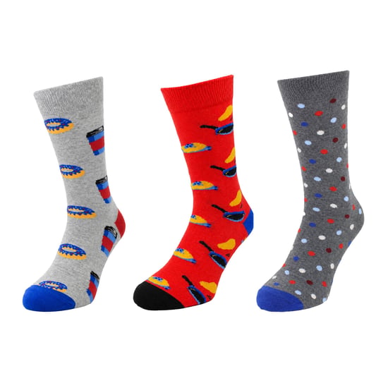 Happy Socks 3-Pack Multicolour Donut - Image 1