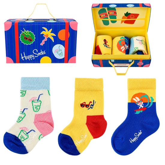 Happy Socks 3-Pack Multicolour Road Trip - Image 1