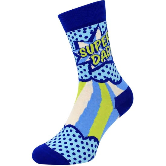 Happy Socks 1-Pack Blue Super Dad - Image 1