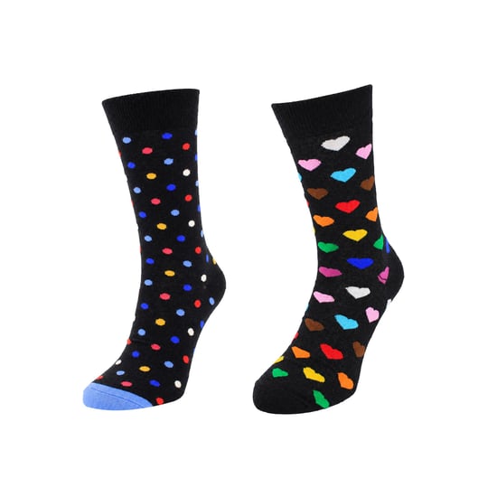 Happy Socks 2-Pack Black Heart Dot - Image 1
