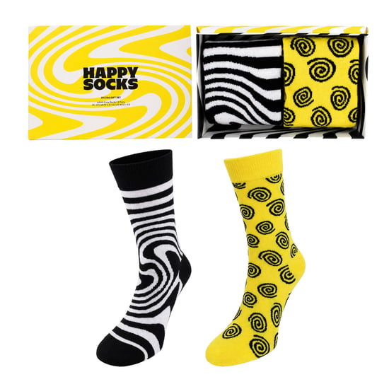 Happy Socks 2-Pack Multicolour Zig Zag - Image 1