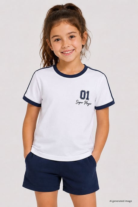Youth Unisex Cotton Elastane T-Shirt - Image 1