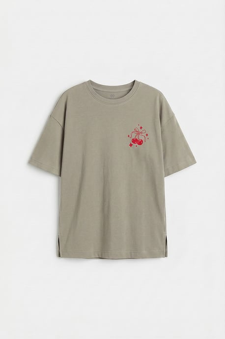 Jeugd Katoen Elastaan T-Shirt - Image 4