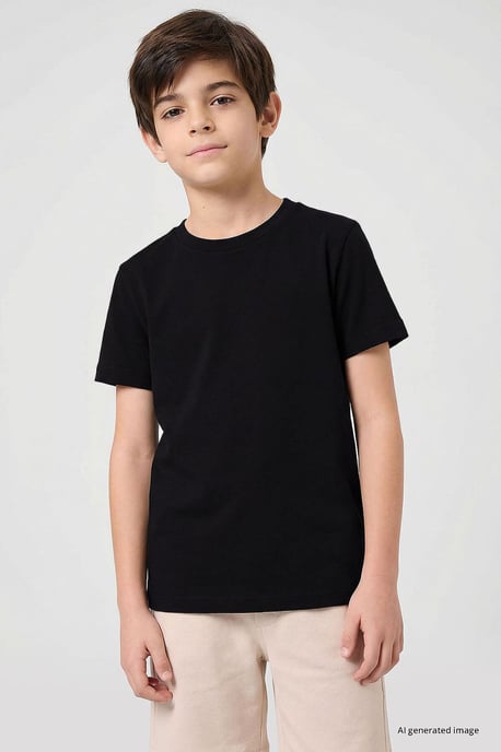 Heren T-shirt van katoen en elastaan - Image 1