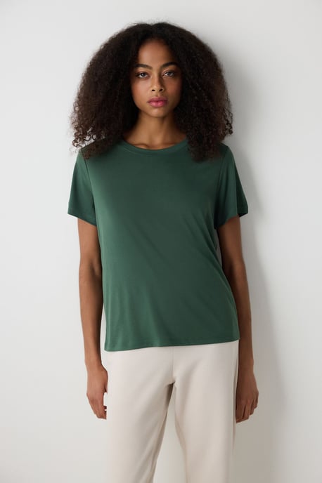 Kvinnors Regular Fit T-shirt med rund hals - Image 1
