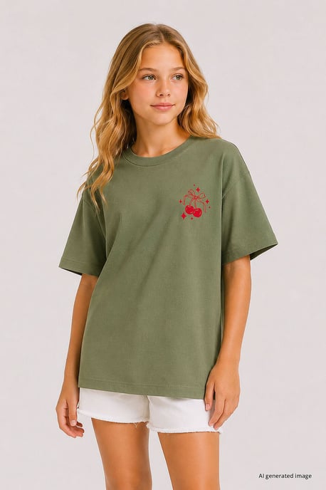 Youth Cotton Elastane T-Shirt - Image 1