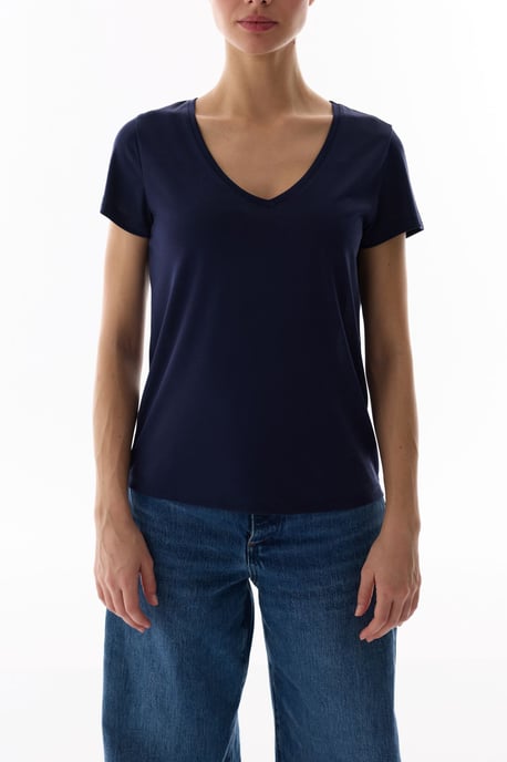Oversized V-Neck Long T-Shirt - Image 3