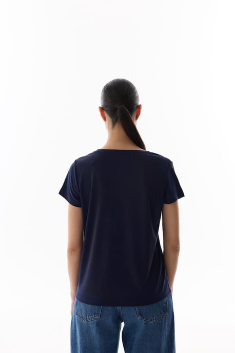 Oversized V-Neck Long T-Shirt - Image 5
