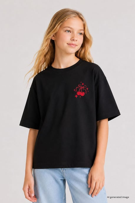Jeugd Katoen Elastaan T-Shirt - Image 2