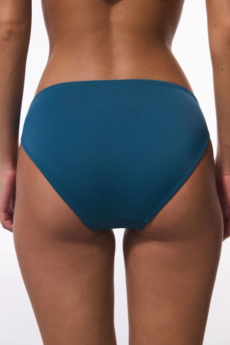 Mid-Waist Solid Bikini Bottoms - Image 2