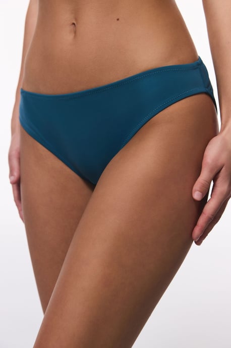 Mid-Waist Solid Bikini Bottoms - Image 3