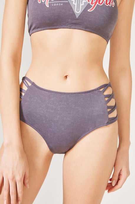 Högmidjade cut-out hipster bikiniunderdelar - Image 1