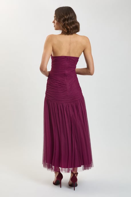 Halterneck Tulle Maxi Dress - Image 3