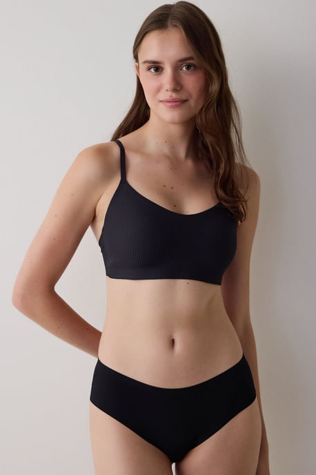 Ribbad Jersey Bralette - Image 1