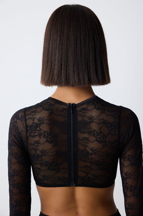 Underwired Lace Bra With Stone Detail - Image 5