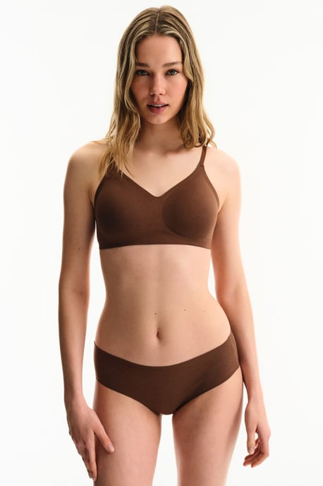 Stickad Jersey-Bralette med Hake och Ögla-Closure - Image 1