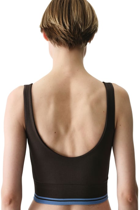 Padded V-Neck Sports Bra - Image 2