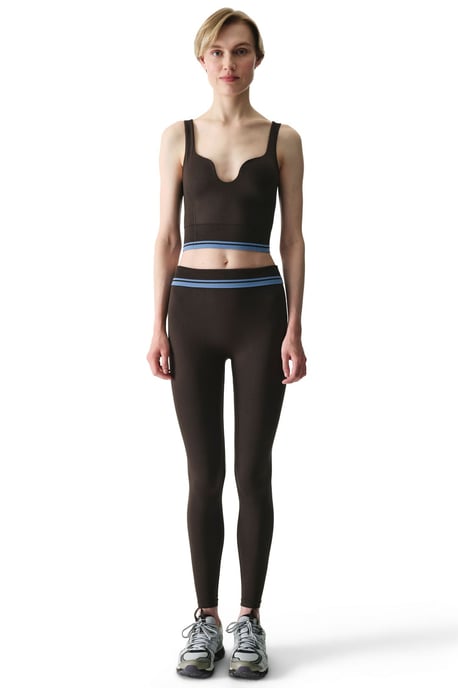 Padded V-Neck Sports Bra - Image 5