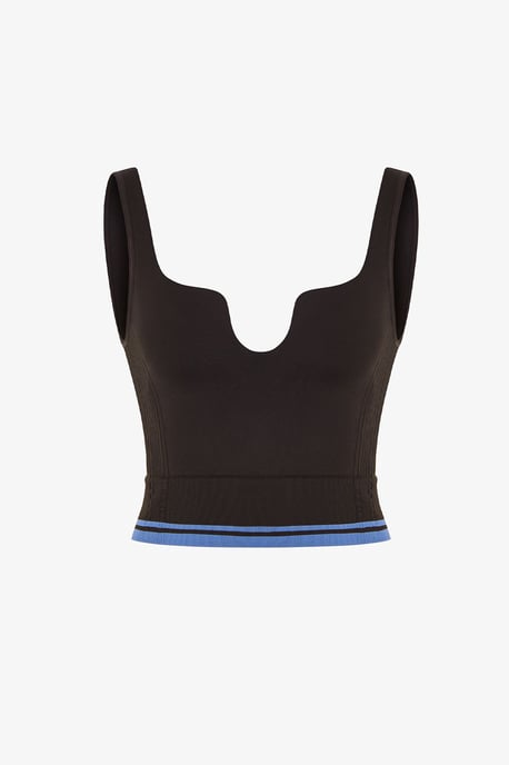 Padded V-Neck Sports Bra - Image 6
