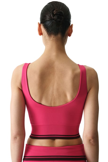 Padded V-Neck Sports Bra - Image 2