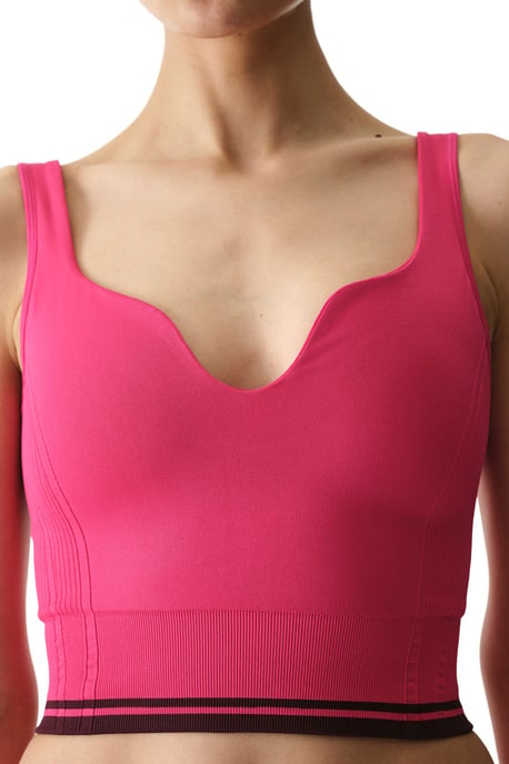 Padded V-Neck Sports Bra - Image 4