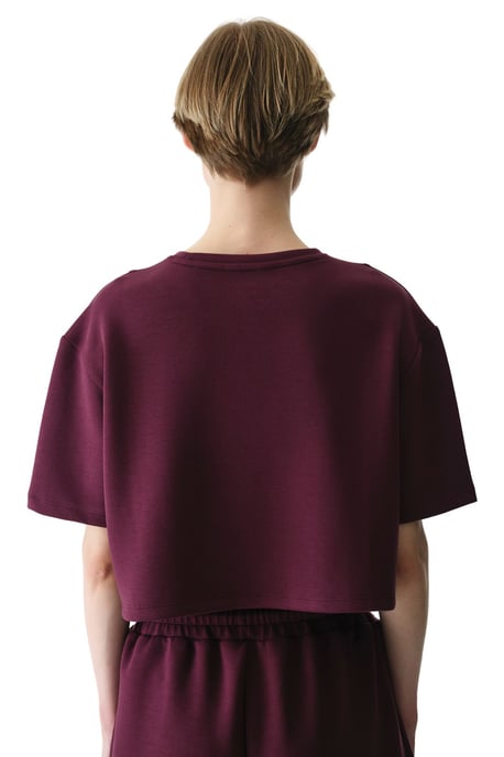 Överdimensionerad Stickad Rundhalsad T-shirt - Image 2