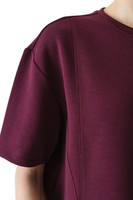 Överdimensionerad Stickad Rundhalsad T-shirt - Image 3