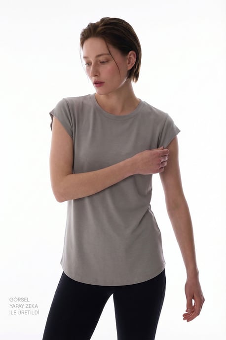 Dam Regular Fit Rundhals T-shirt - Image 3