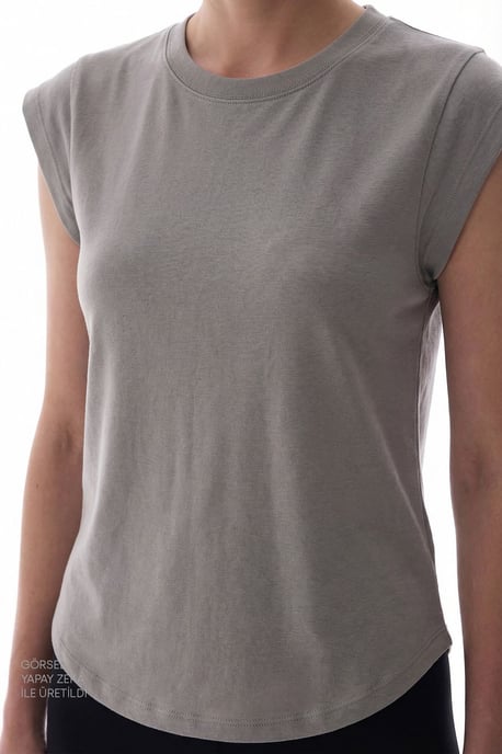Dam Regular Fit Rundhals T-shirt - Image 4
