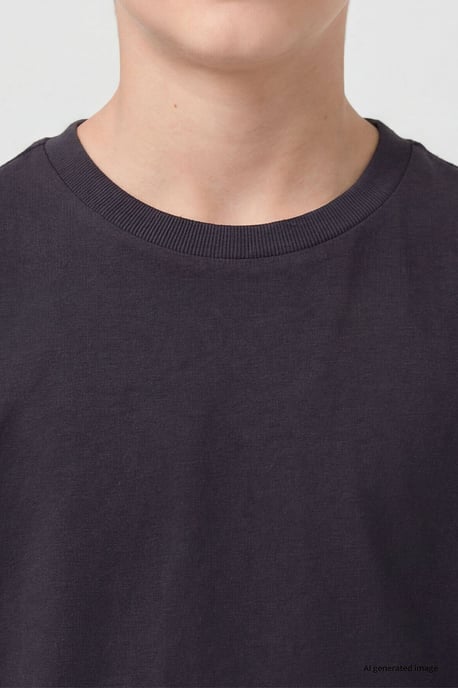 Heren T-shirt van katoen en elastaan - Image 3
