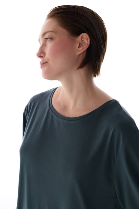 Oversized Modal-mix Crew Neck T-shirt - Image 3