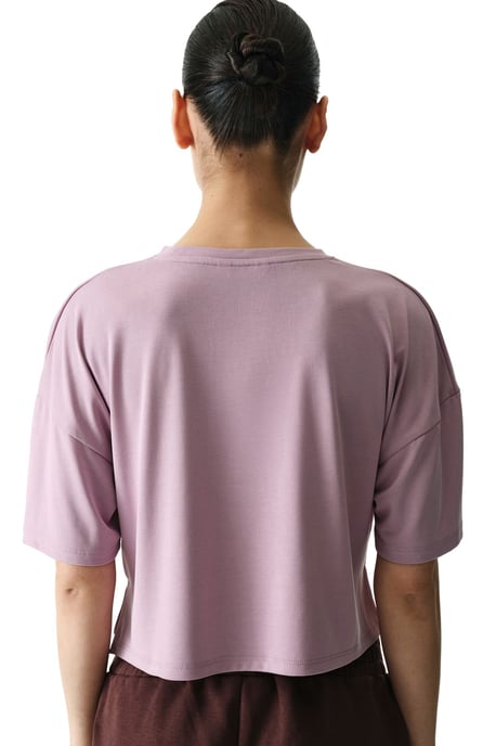 Översized T-shirt med slits och rundad hals - Image 2