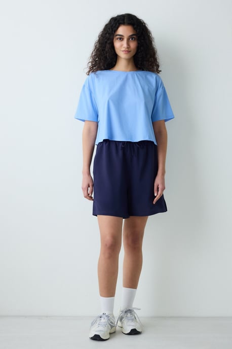 Kvinnors Enkel Stickad Rundhalsad T-shirt - Image 5