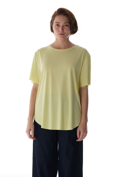 Oversized Modal-mix Crew Neck T-shirt - Image 1