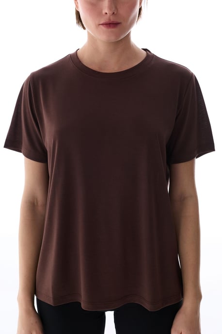 Overmaat Lang Gebreid Crew Neck T-Shirt - Image 3