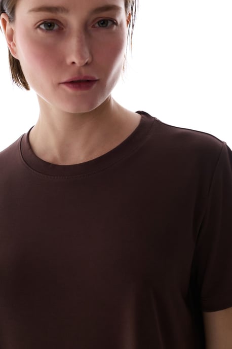 Overmaat Lang Gebreid Crew Neck T-Shirt - Image 5