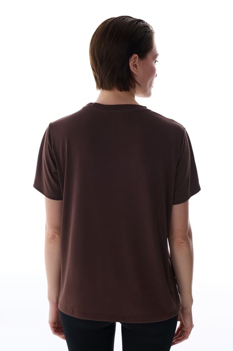 Overmaat Lang Gebreid Crew Neck T-Shirt - Image 6