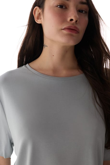 OverSized Modal-mix Crew Neck T-shirt - Image 5