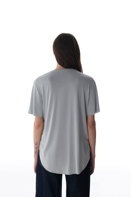 OverSized Modal-mix Crew Neck T-shirt - Image 6