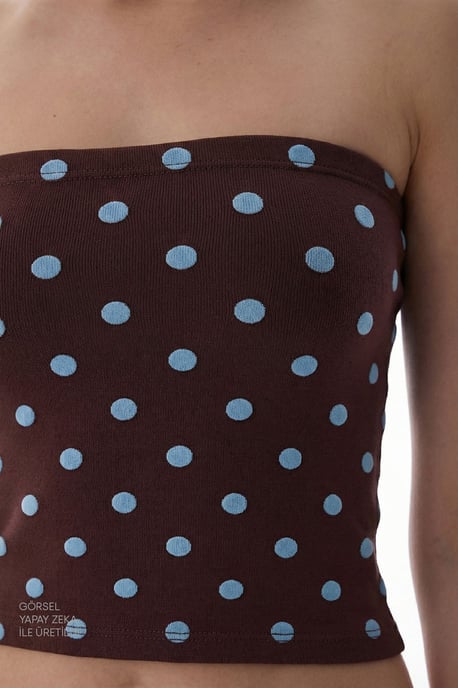 Prickig Axelbandslös Tanga Body - Image 4