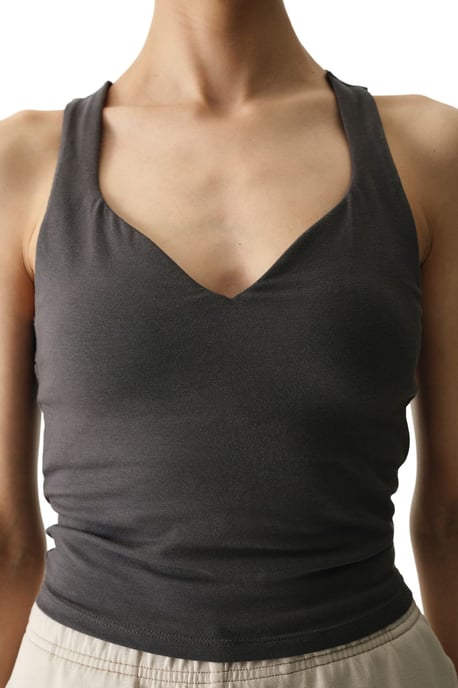 Sleeveless V-neck Backless Thong Bodysuit - Image 2