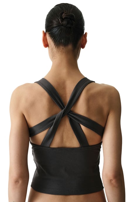 Sleeveless V-neck Backless Thong Bodysuit - Image 4