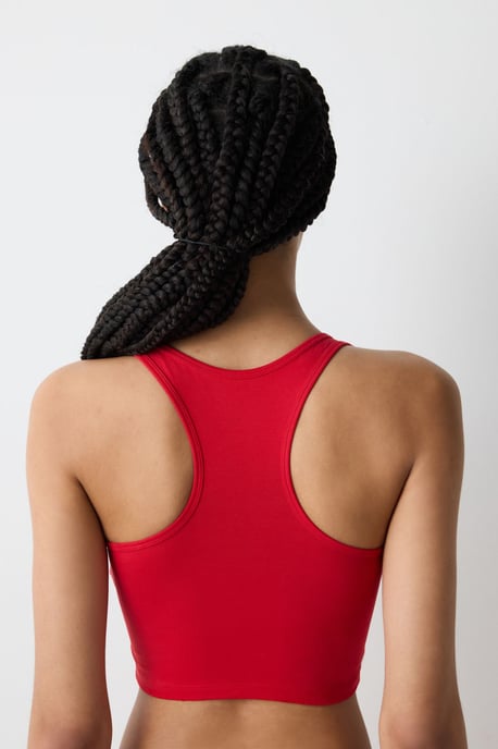 Tryckt Stickad Racerback Trosa Bodysuit - Image 5