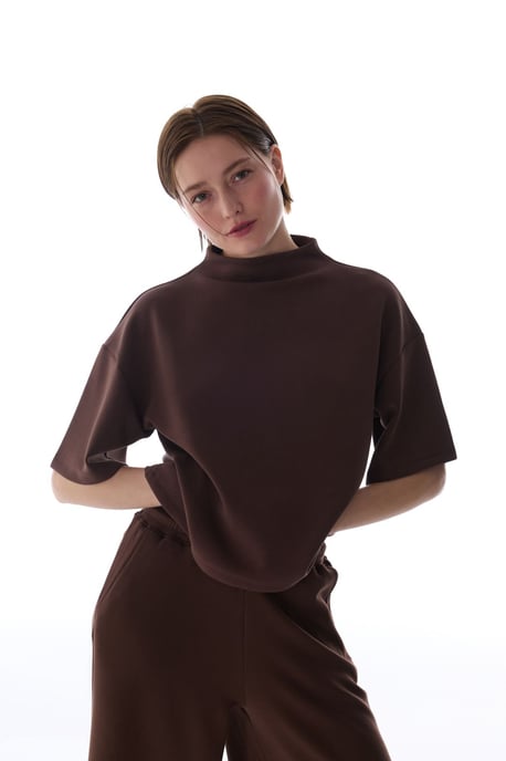 Översize Stickad Bodysuit Med Rundad Halsringning - Image 1