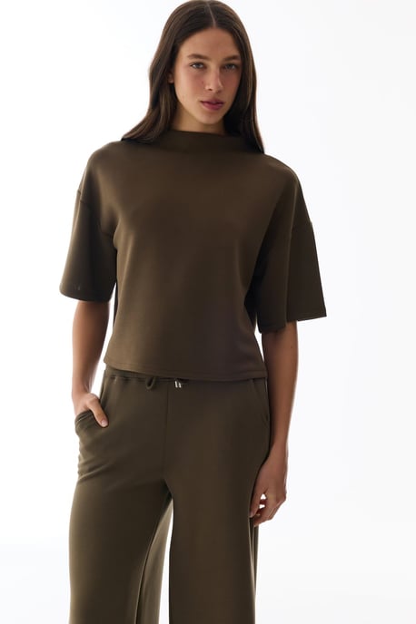 Oversized Stickad Bodysuit Med Rundad Hals - Image 2