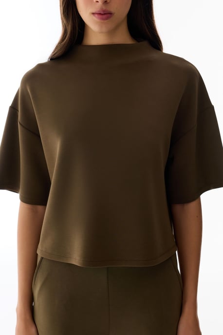 Oversized Stickad Bodysuit Med Rundad Hals - Image 3