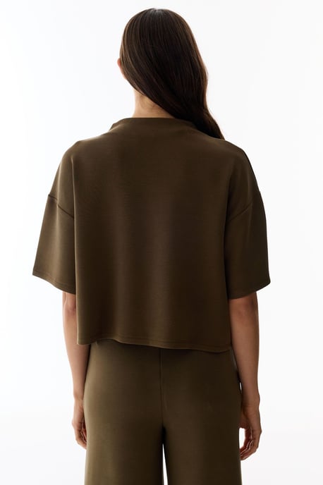 Oversized Stickad Bodysuit Med Rundad Hals - Image 4
