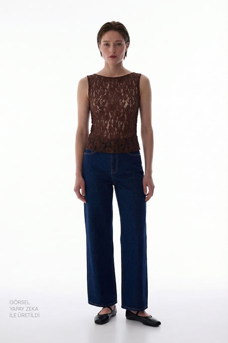 Floral Lace Sleeveless Bodysuit - Image 3