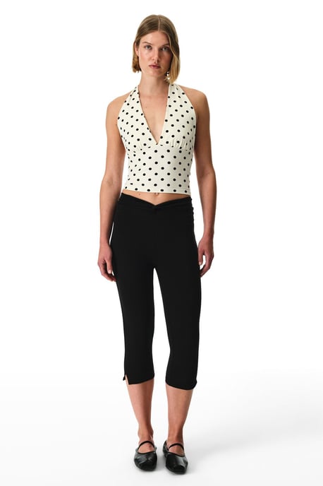 Polka Dot Halterneck Thong Bodysuit - Image 5